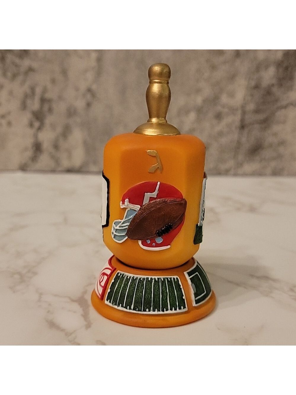 Vintage sports theme Dreidel & stand